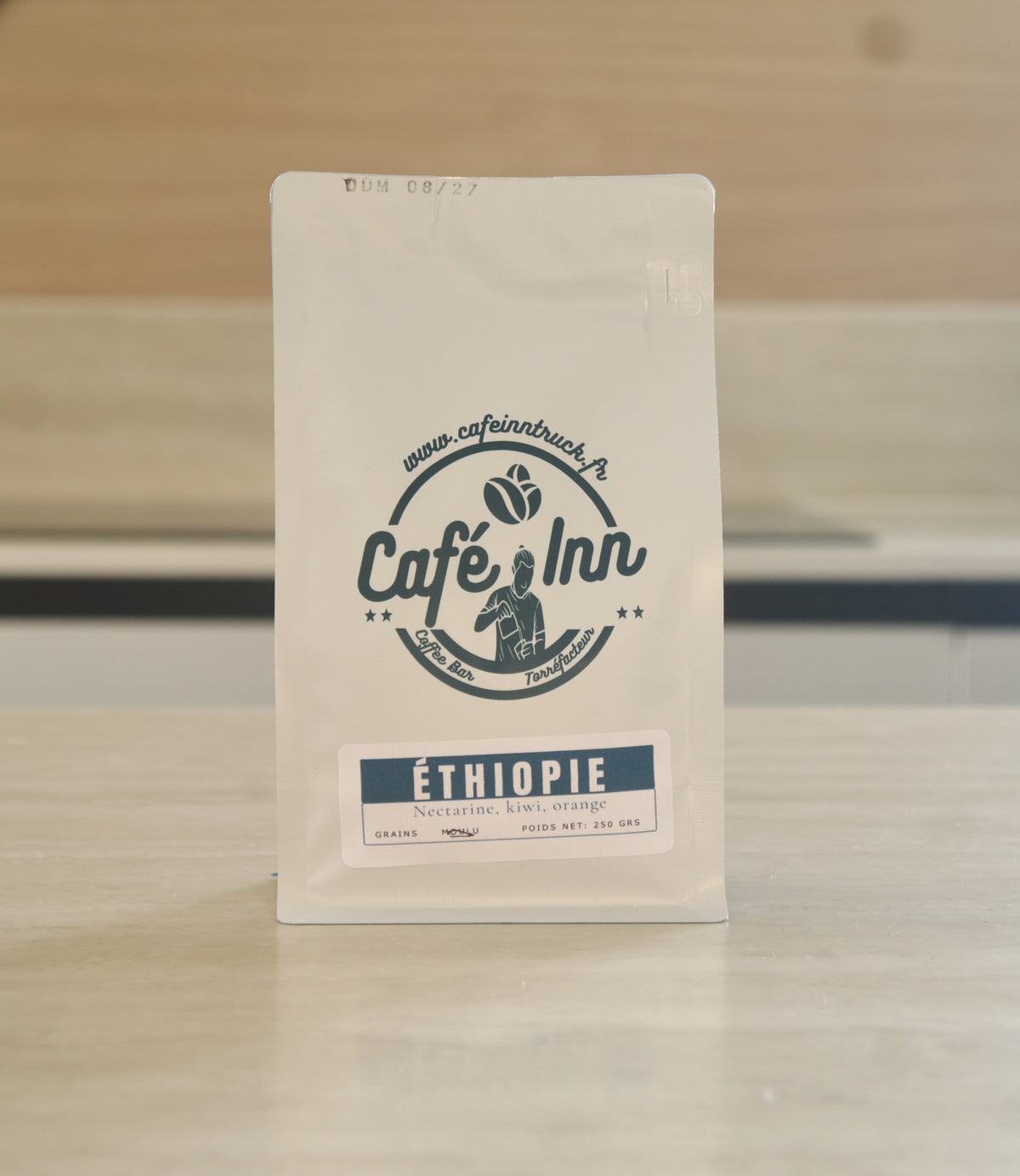 Sachet de café Éthiopie Megadu Kickstart Café Inn, vue de face
