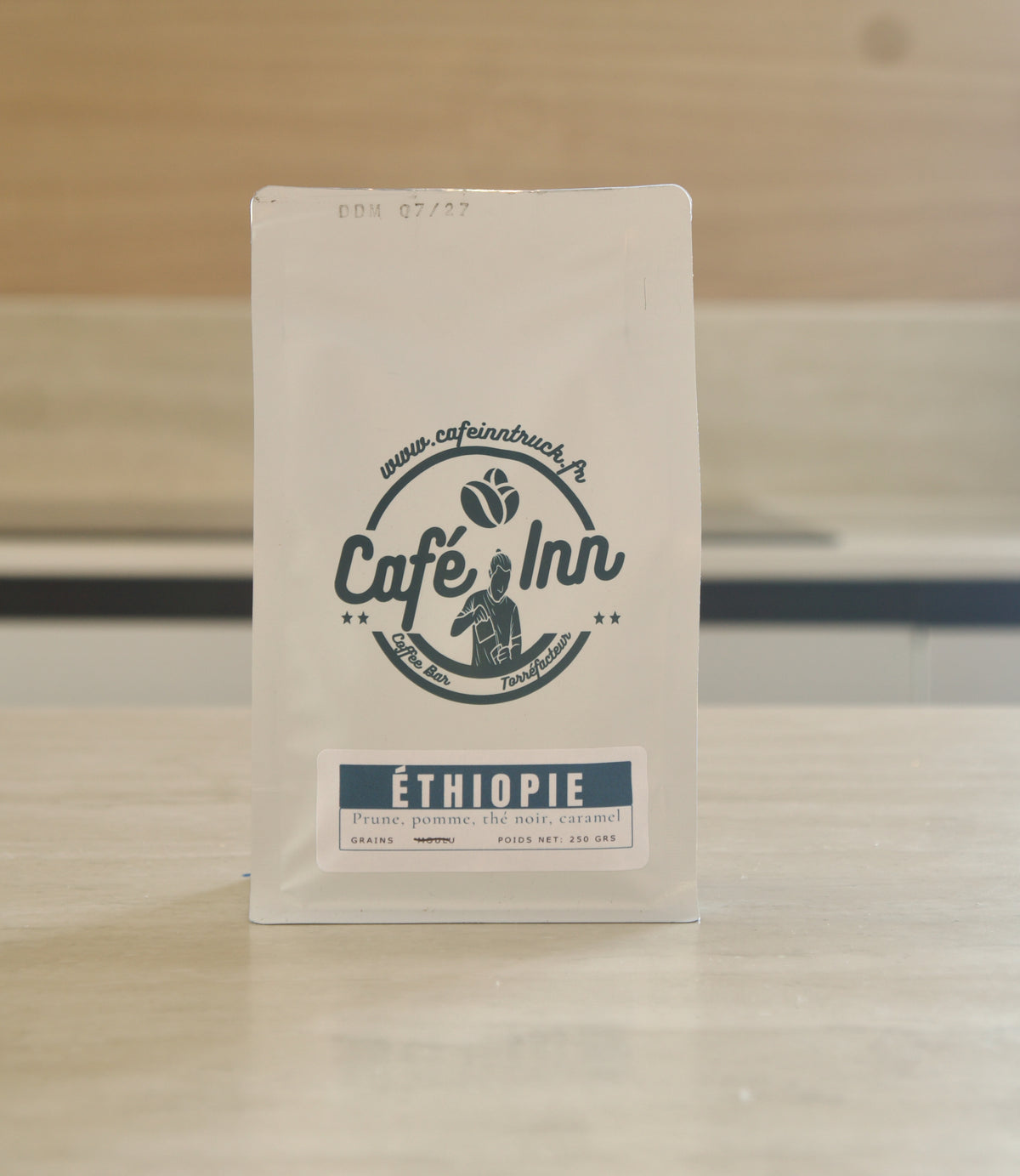 Sachet de café Éthiopie Tero Kebele Café Inn, vue de face