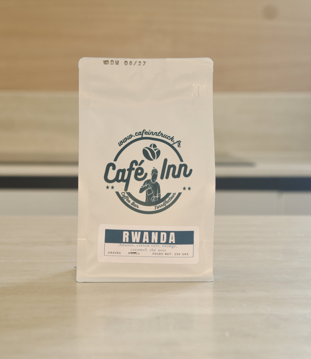 Sachet de café Rwanda Cyiya 843 Café Inn, vue de face